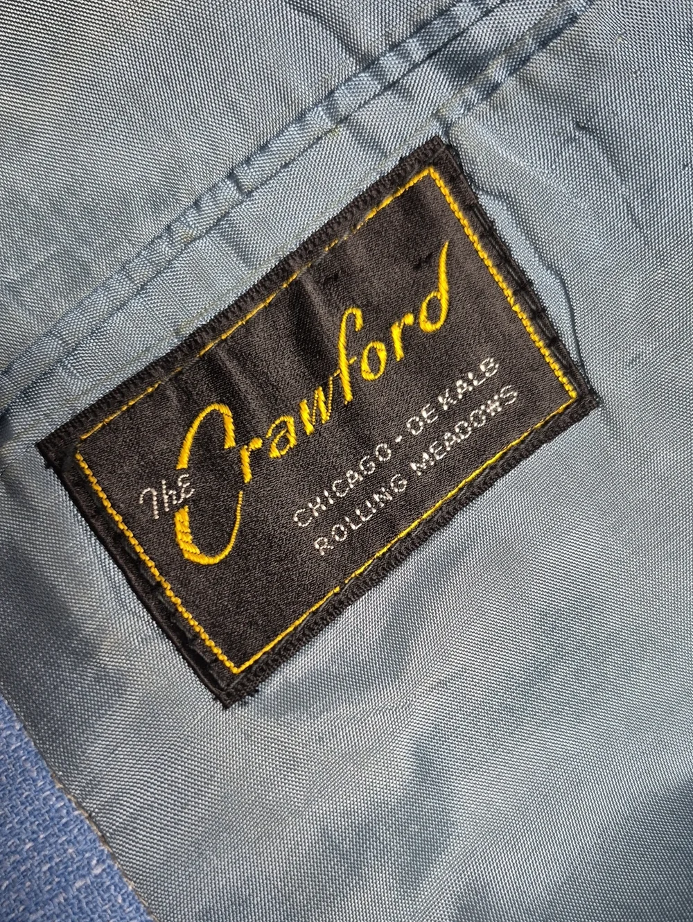The Crawford (USA) Men’s Vintage Custom Tailored Blue Sport Coat/Blazer